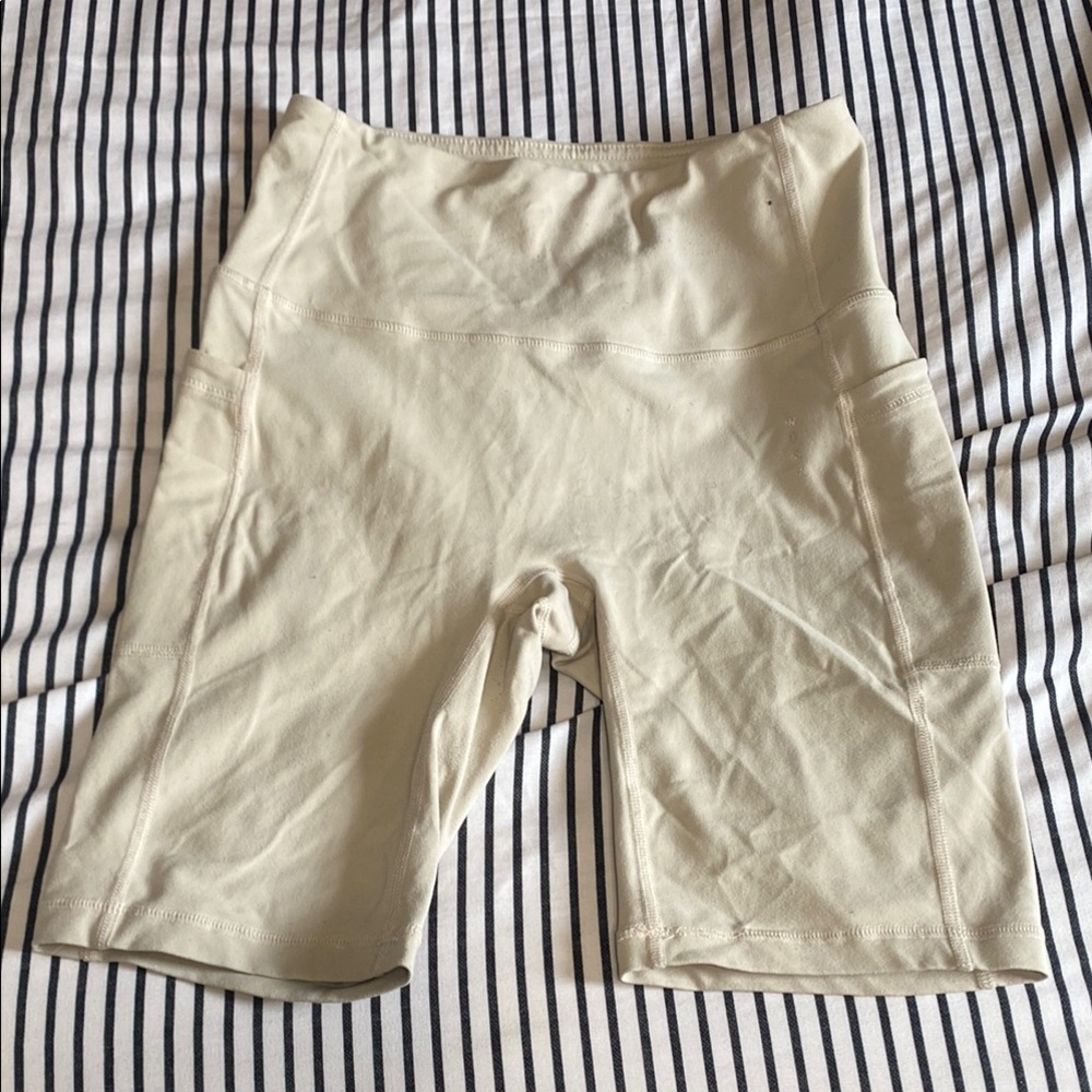 Women's Cream Shorts